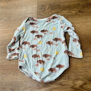 Buffalo Print Baby Onesie